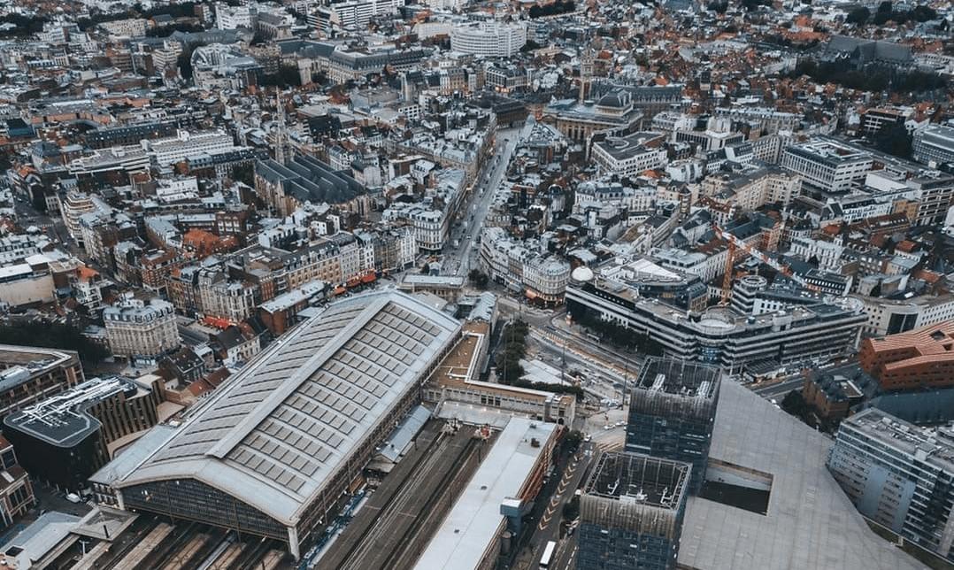 gare lille flandres vue du ciel gare lille flandres vue du ciel