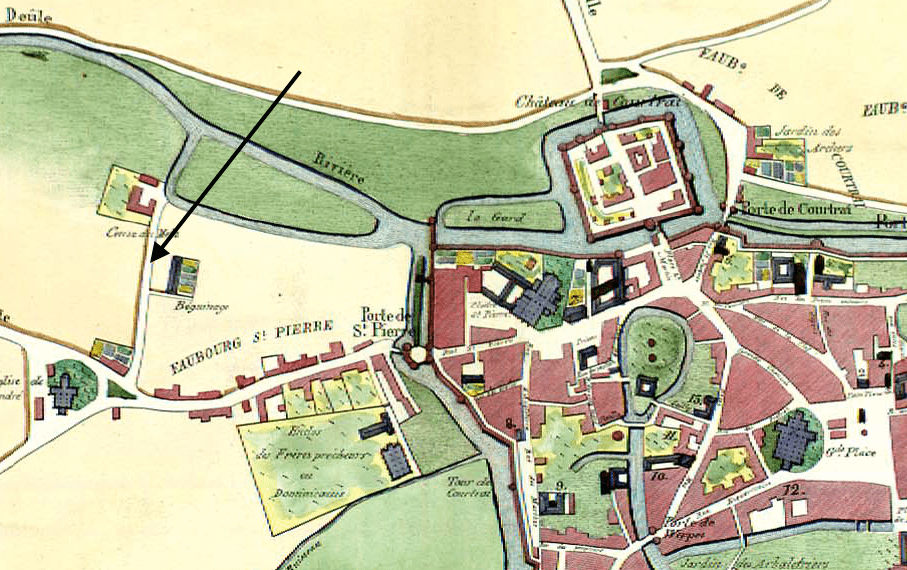 Lille rue saint sebastien : plan du XVème siècle montrant l'existence de la rue Lille rue saint sebastien : plan du XVème siècle montrant l'existence de la rue