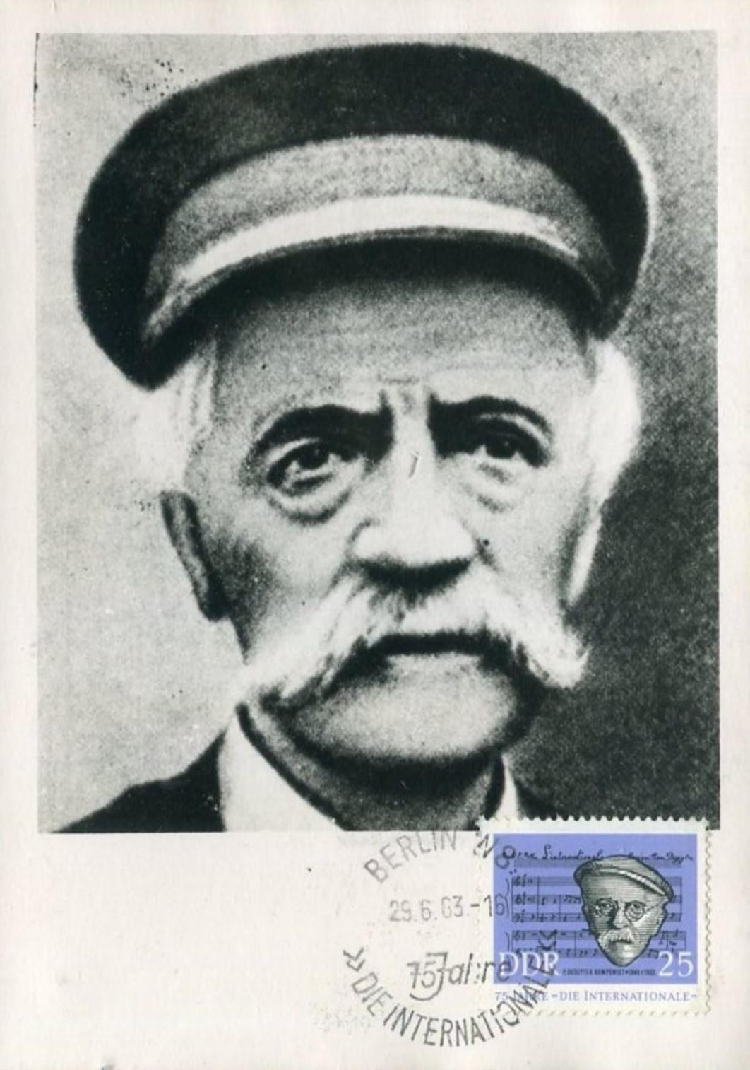 lille pierre degeyter hymne l'internationale timbre de RDA en son honneur lille pierre degeyter hymne l'internationale timbre de RDA en son honneur