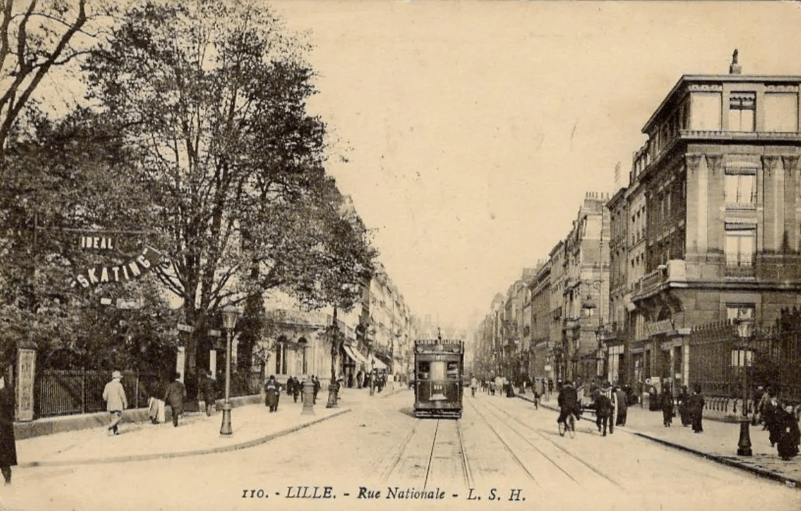 Lille : L'Idéal Skating installé rue Nationale au début du 19ème siècle Lille : L'Idéal Skating installé rue Nationale au début du 19ème siècle