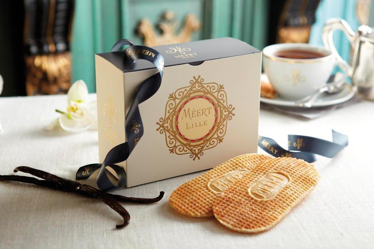 Lille Meert : les gaufres à la vanille estampillées MEERT Lille Meert : les gaufres à la vanille estampillées MEERT