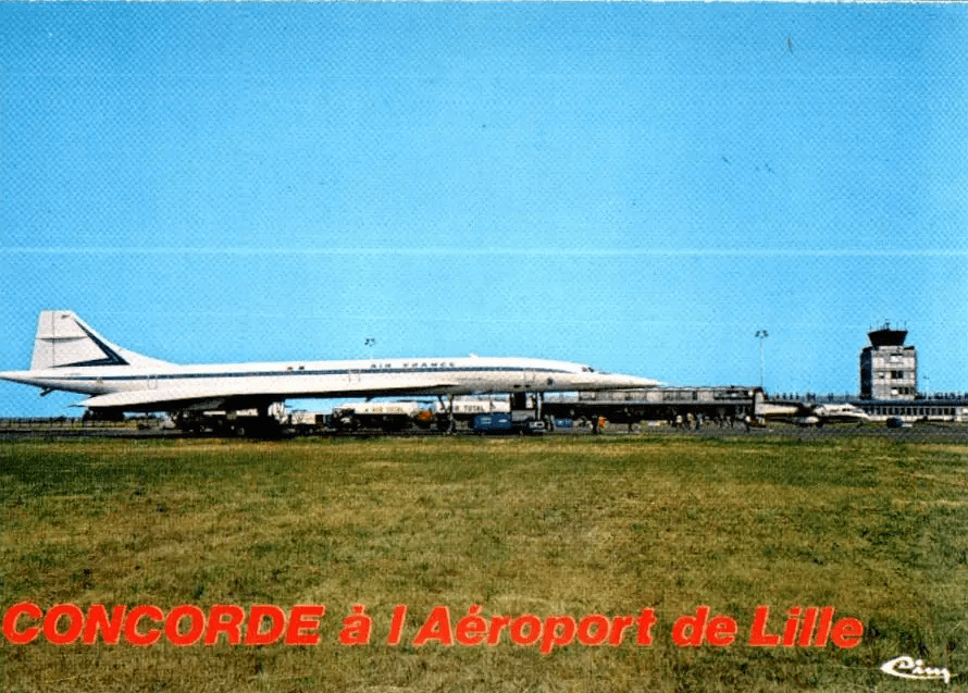 photo du Concorde à l'aéroport de Lille Lesquin lors du Paris Lille Paris le 20 Mai 1984 photo du Concorde à l'aéroport de Lille Lesquin lors du Paris Lille Paris le 20 Mai 1984