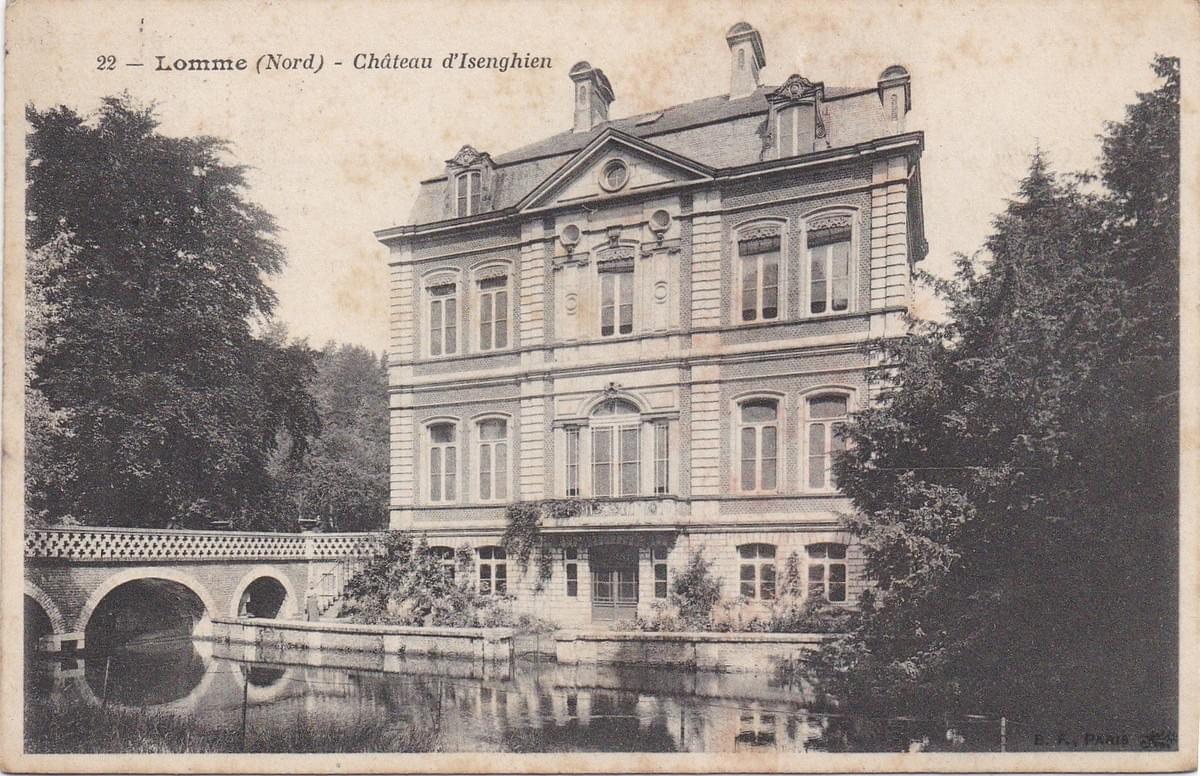 Lille : le chateau d'isenghien au début du 20ème siècle en 1905 Lille : le chateau d'isenghien au début du 20ème siècle en 1905