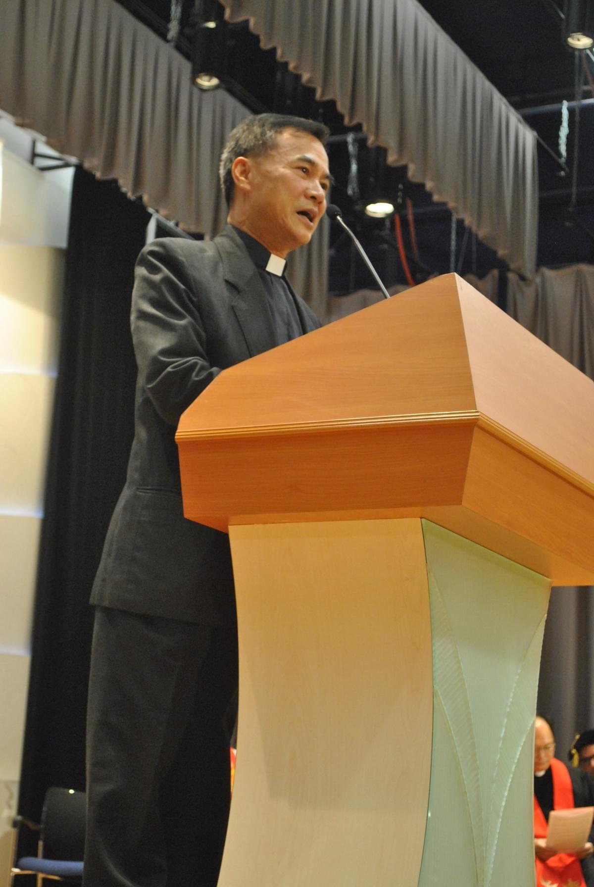 Rev. Dr. Nicholas TAI Greeting the Graduates on LTS behalf Rev. Dr. Nicholas TAI Greeting the Graduates on LTS behalf