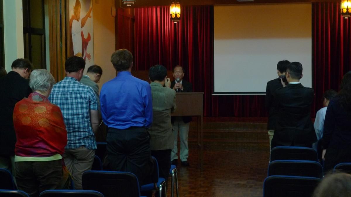 Rev. Paul CHAN Saying the Final Benediction Rev. Paul CHAN Saying the Final Benediction