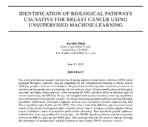 The heading of Karthik's research paper, a sneak people of what people will be seeing when he gets published. Karthik undertook the project with the help of Horizon Labs, an academic program for gifted high school students that lets them undertake independent and guided research. The heading of Karthik's research paper, a sneak people of what people will be seeing when he gets published. Karthik undertook the project with the help of Horizon Labs, an academic program for gifted high school students that lets them undertake independent and guided research.