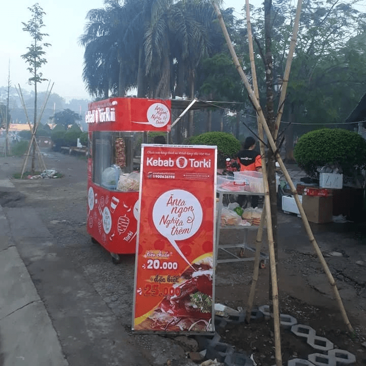 Xe đẩy Kebab Torki Xe đẩy Kebab Torki