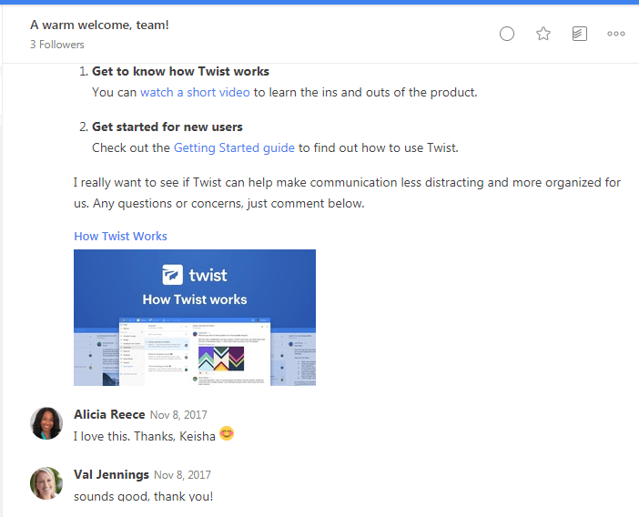 How Twist Works - welcome message from Twist How Twist Works - welcome message from Twist