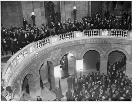 people gathered in state assembly people gathered in state assembly