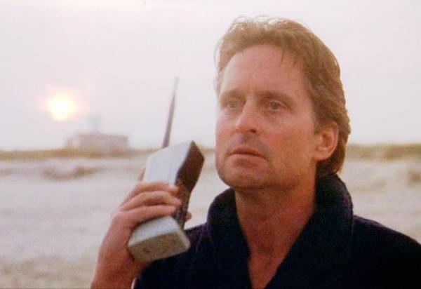 Michael Douglas and his honking big phone Michael Douglas and his honking big phone