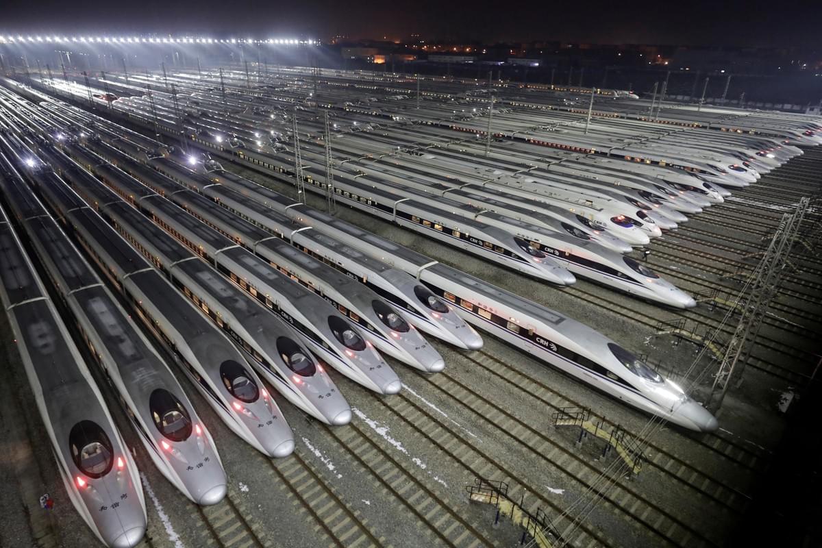 dozens of bullet trains dozens of bullet trains