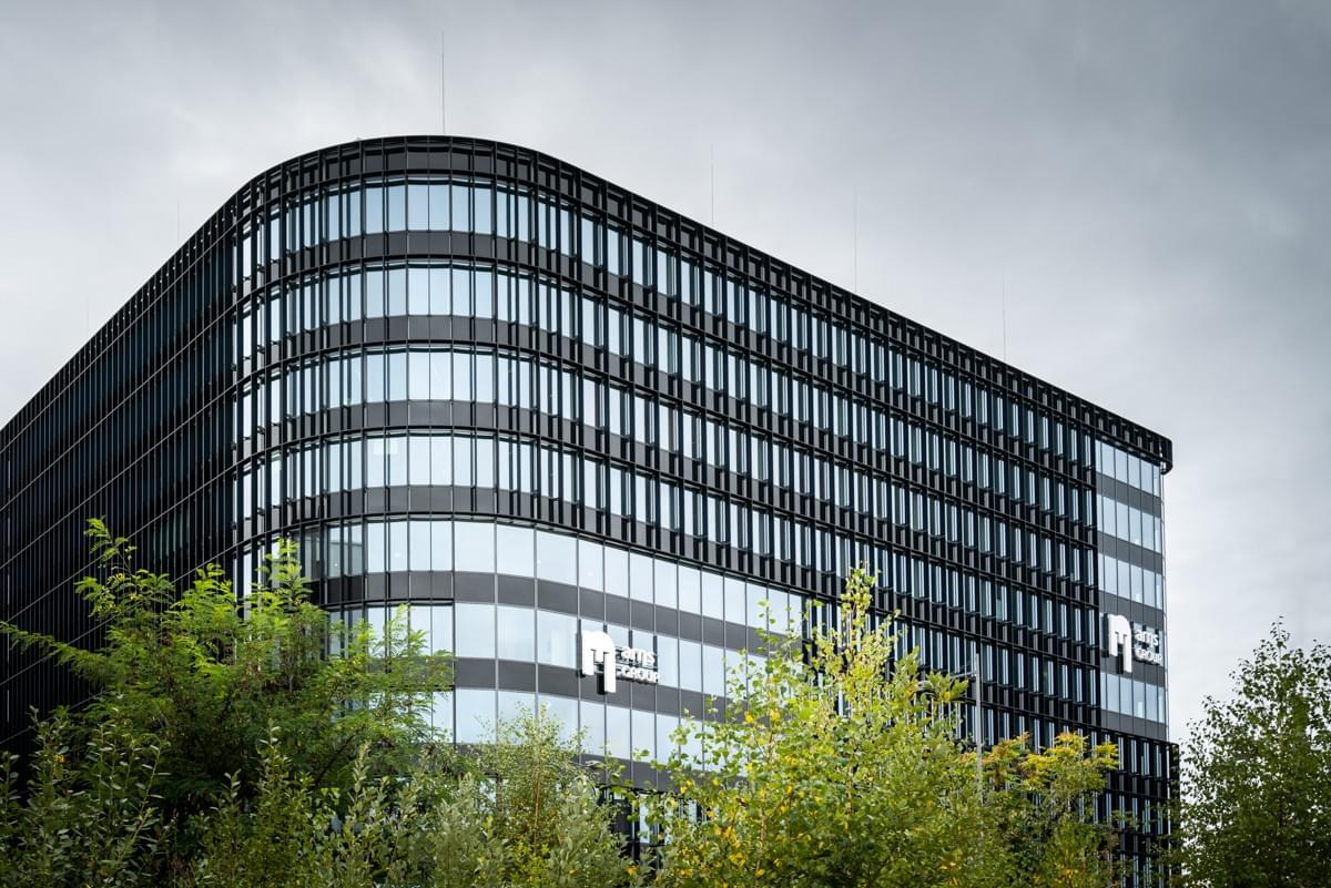 Photo du bâtiment Naos à Belval, nouveau siège du groupe Arhs Photo du bâtiment Naos à Belval, nouveau siège du groupe Arhs