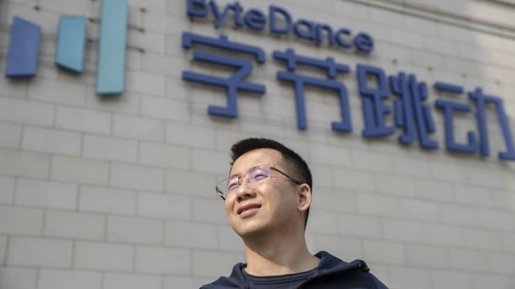 Zhang Yiming, founder of TikTok's parent company, Bytedance. Credit Gilles Sabrie Zhang Yiming, founder of TikTok's parent company, Bytedance. Credit Gilles Sabrie