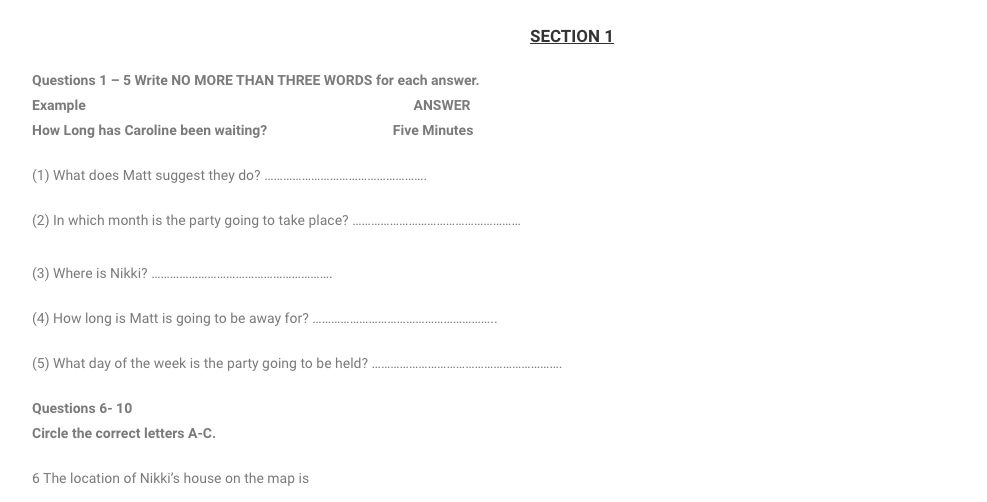 IELTS Listening Practice Test 1: Đề Thi Thử IELTS chọn lọc, Kèm Audio! IELTS Listening Practice Test 1: Đề Thi Thử IELTS chọn lọc, Kèm Audio!