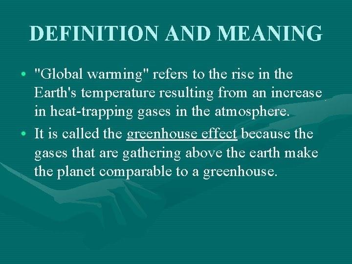 Từ vựng topic "global warming" tiếng anh Từ vựng topic "global warming" tiếng anh