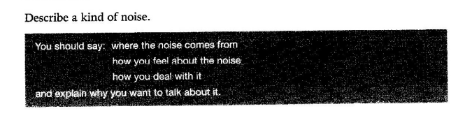 Describe a kind of noise Describe a kind of noise