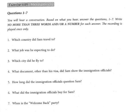 Bài tập dạng Short Answer IELTS Listening Bài tập dạng Short Answer IELTS Listening