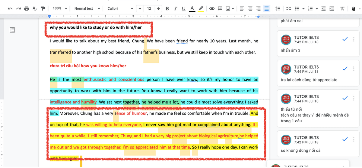 Lỗi list ý IELTS WRITING & SPEAKING Lỗi list ý IELTS WRITING & SPEAKING