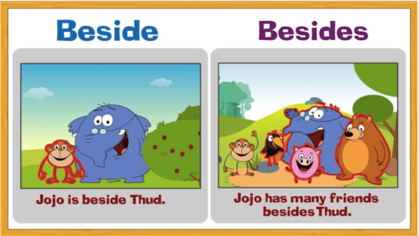 Phân biệt "BESIDE, BESIDE THAT & BESIDES" tiếng anh Phân biệt "BESIDE, BESIDE THAT & BESIDES" tiếng anh