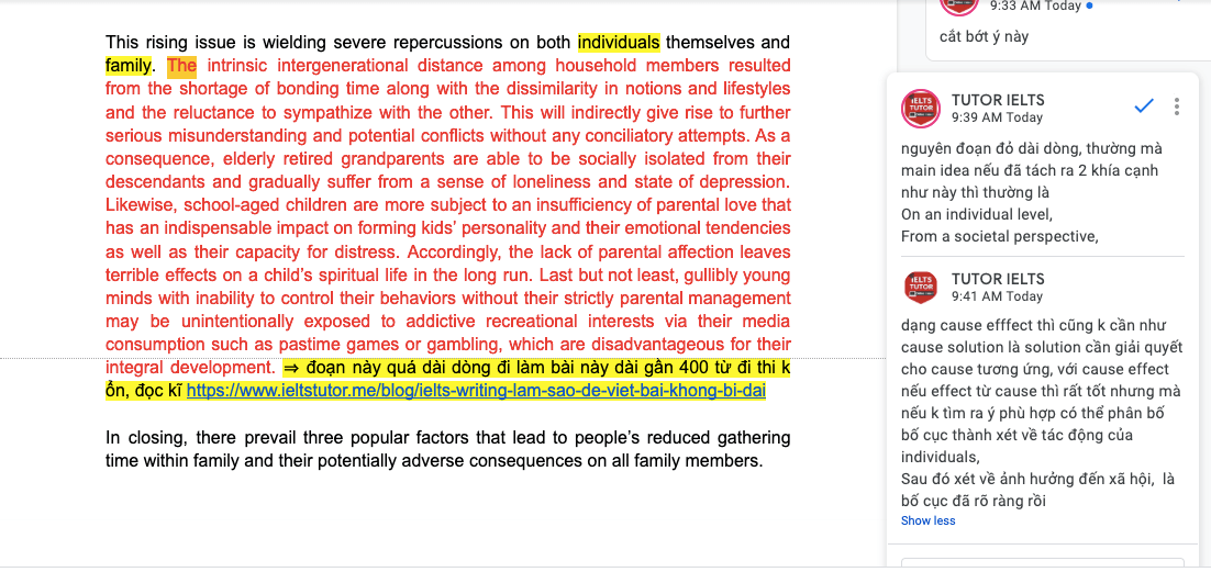 II. Vì sao nên chia bố cục đoạn effect theo (On an individual level / From a societal perspective) II. Vì sao nên chia bố cục đoạn effect theo (On an individual level / From a societal perspective)