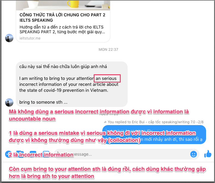 SỬA MẪU LỖI SAI VỀ GRAMMAR TRONG IELTS WRITING TASK 1 (General) SỬA MẪU LỖI SAI VỀ GRAMMAR TRONG IELTS WRITING TASK 1 (General)