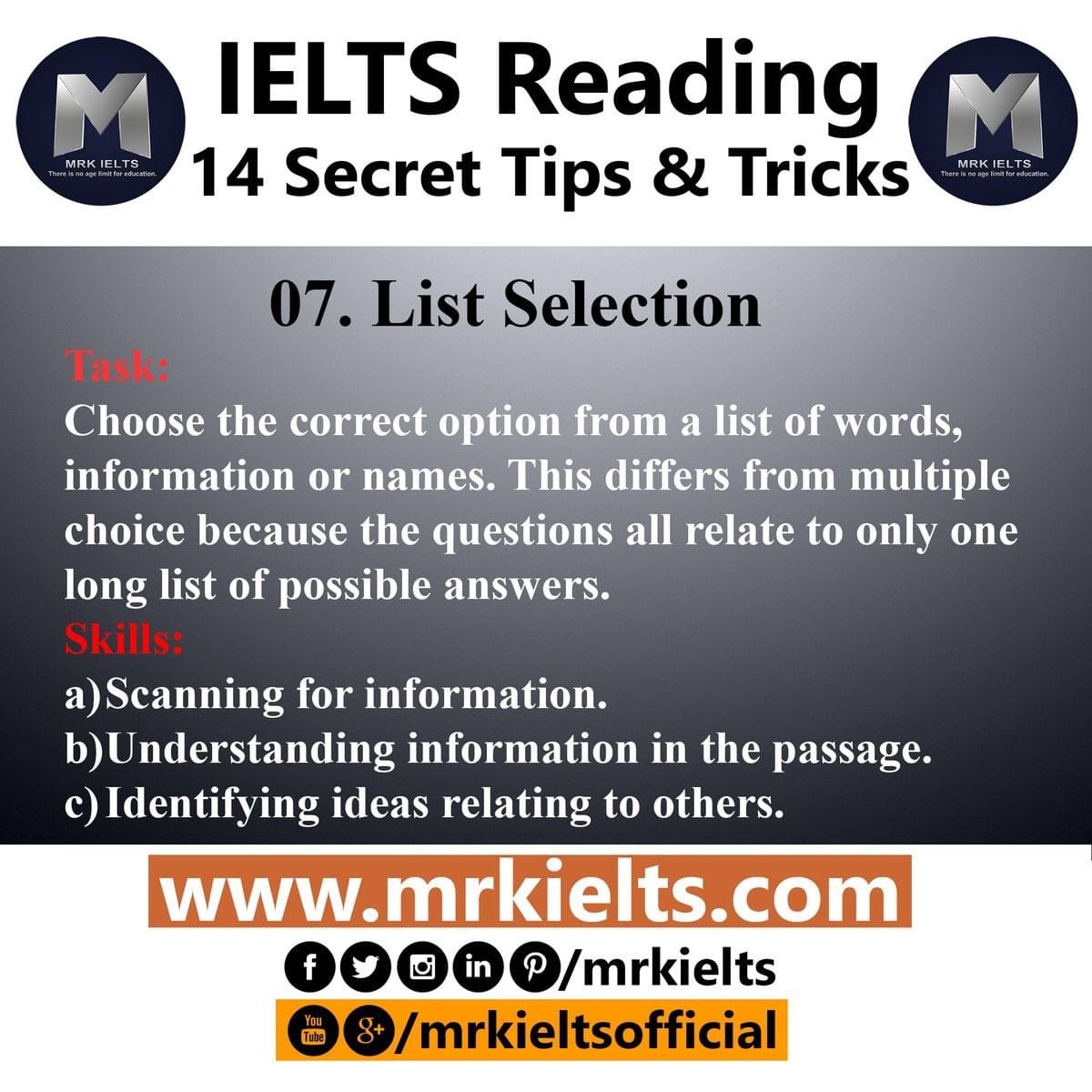 Chiến thuật trong dạng List Selection - Heading - Matching trong IELTS Reading Chiến thuật trong dạng List Selection - Heading - Matching trong IELTS Reading