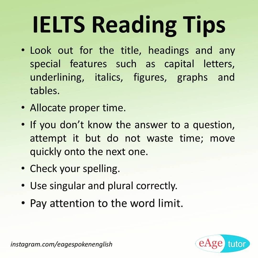 Các chiến thuật chung trong IELTS Reading Các chiến thuật chung trong IELTS Reading