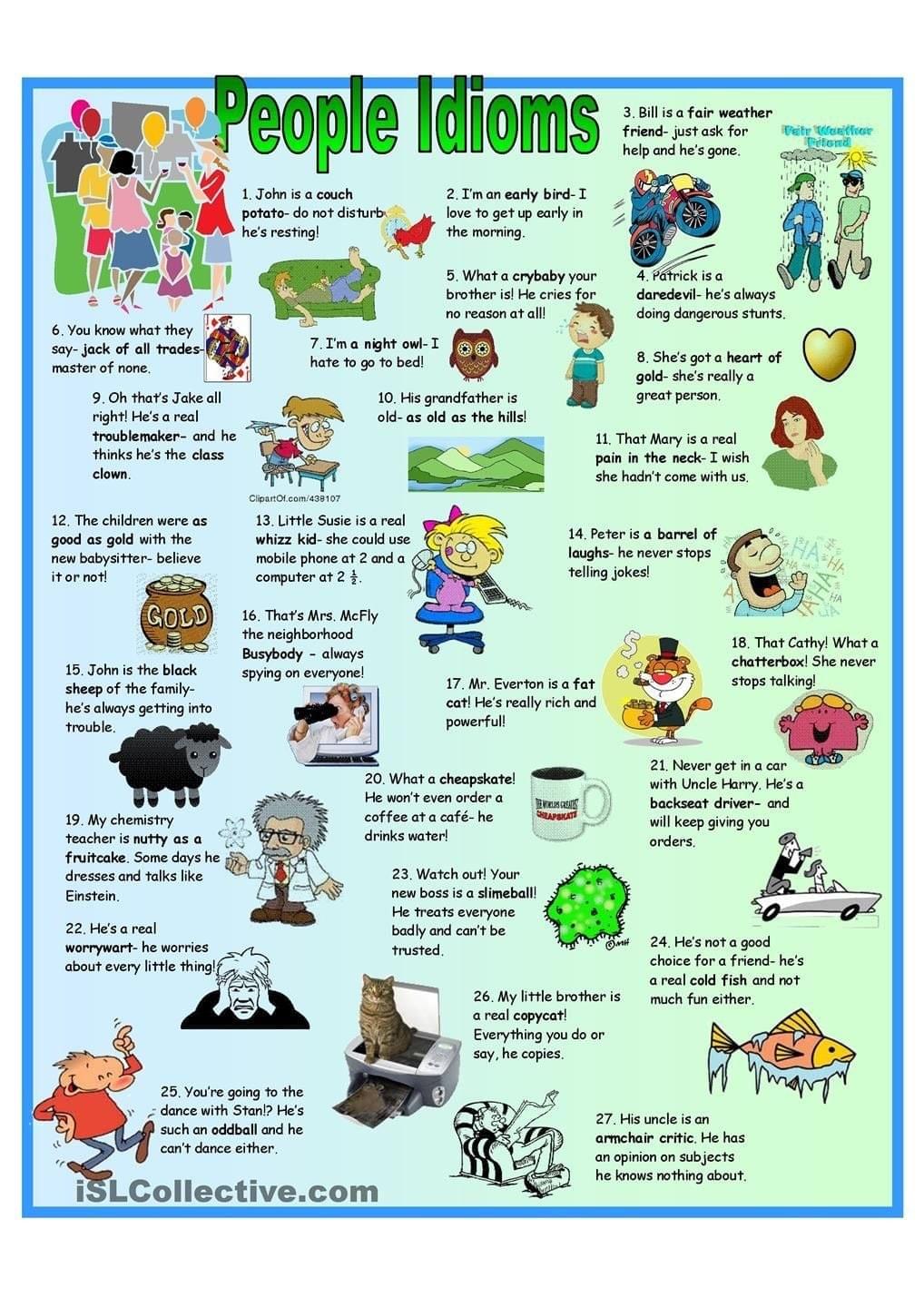 Tổng hợp tất tần tật Idioms theo chủ đề thường gặp trong IELTS Speaking Tổng hợp tất tần tật Idioms theo chủ đề thường gặp trong IELTS Speaking