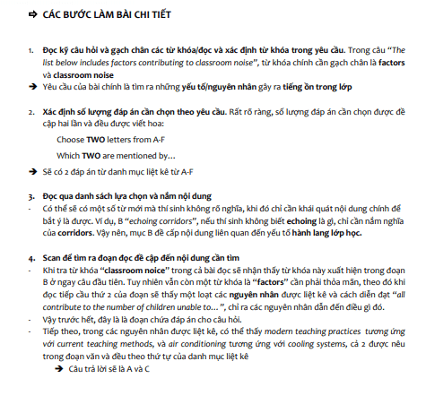 HƯỚNG DẪN TỪ A ĐẾN Z CÁCH LÀM DẠNG PICKING FROM A LIST TRONG IELTS READING HƯỚNG DẪN TỪ A ĐẾN Z CÁCH LÀM DẠNG PICKING FROM A LIST TRONG IELTS READING