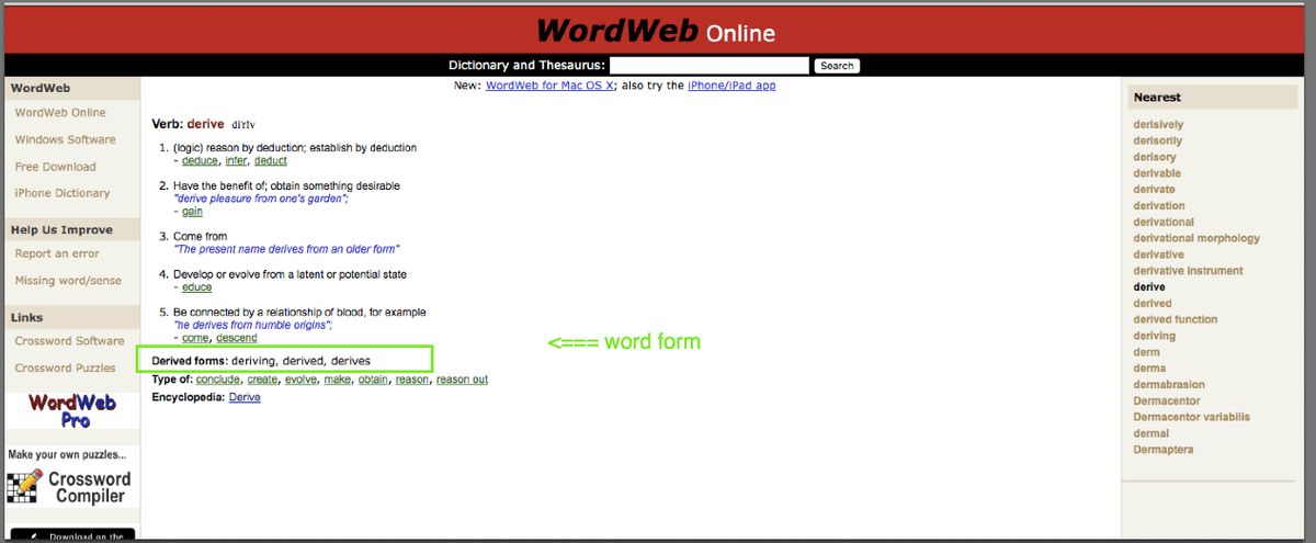 Từ Điển Tra Word Family của một từ Từ Điển Tra Word Family của một từ