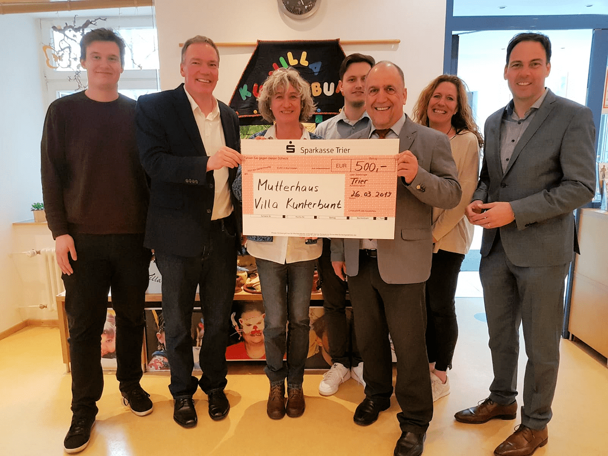 CDU Gemeinde- und Stadtverband Konz überreicht 500 EUR an Villa Kunterbunt in Trier CDU Gemeinde- und Stadtverband Konz überreicht 500 EUR an Villa Kunterbunt in Trier