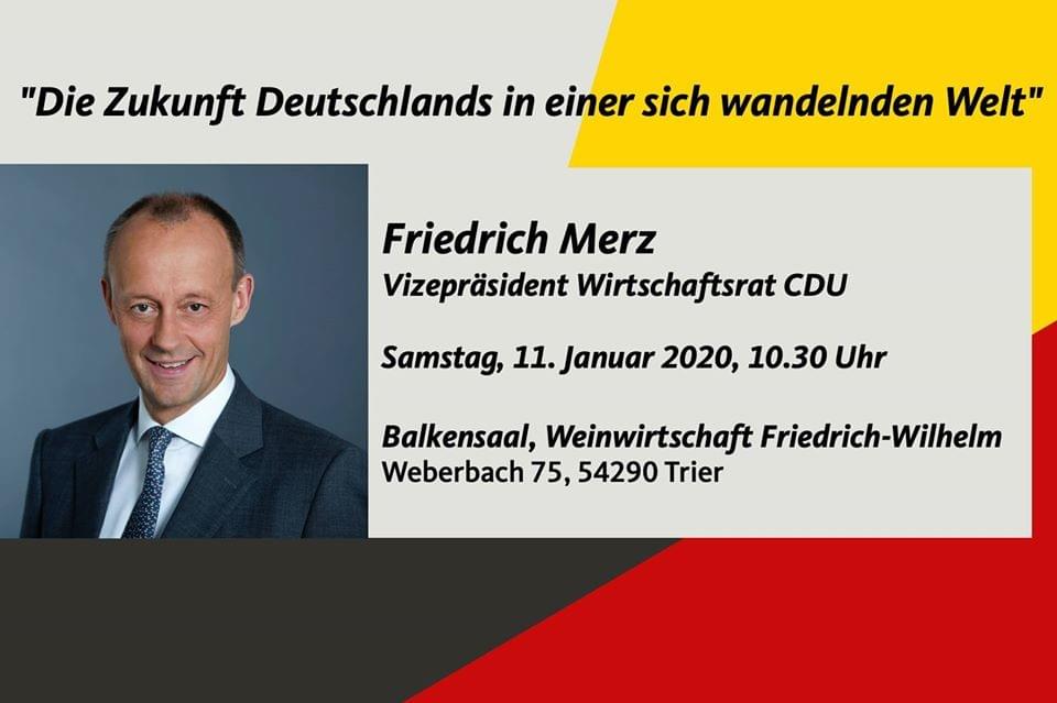 Andreas Steier CDU Trier Friedrich Merz in Trier Andreas Steier CDU Trier Friedrich Merz in Trier