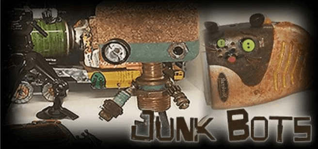 Junk Bots from RePsyched show you how to make art from recycled rubbish Junk Bots from RePsyched show you how to make art from recycled rubbish
