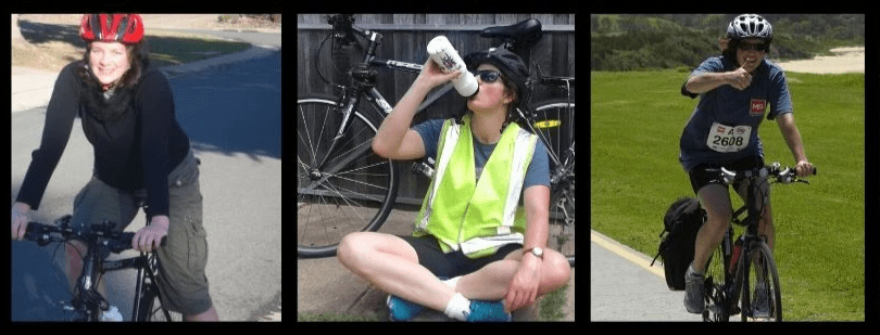 Cycling around town and for an event Cycling around town and for an event