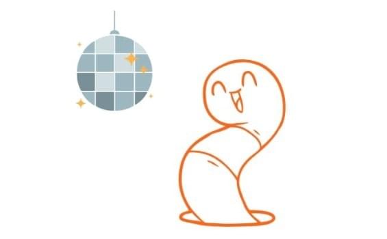 Disco worm shows you how it's done Disco worm shows you how it's done