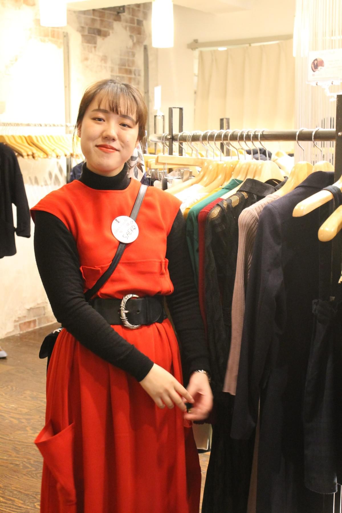 Open Closet Marketにボランティアで参加してくれたさえこさん Open Closet Marketにボランティアで参加してくれたさえこさん
