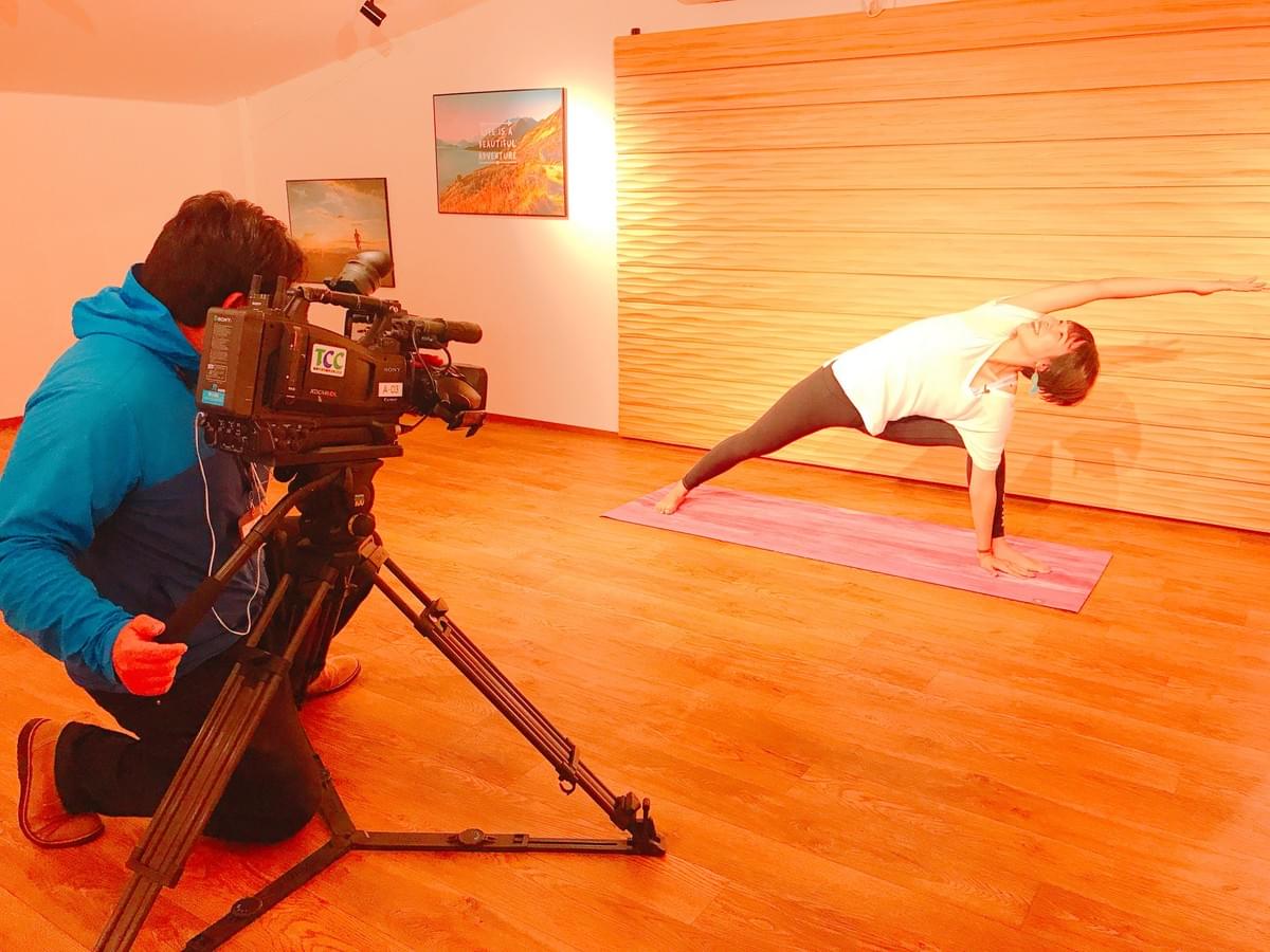 鳥取県ヨガスクール Moana yoga(モアナヨガ) 鳥取中央有線放送 番組収録 鳥取県ヨガスクール Moana yoga(モアナヨガ) 鳥取中央有線放送 番組収録