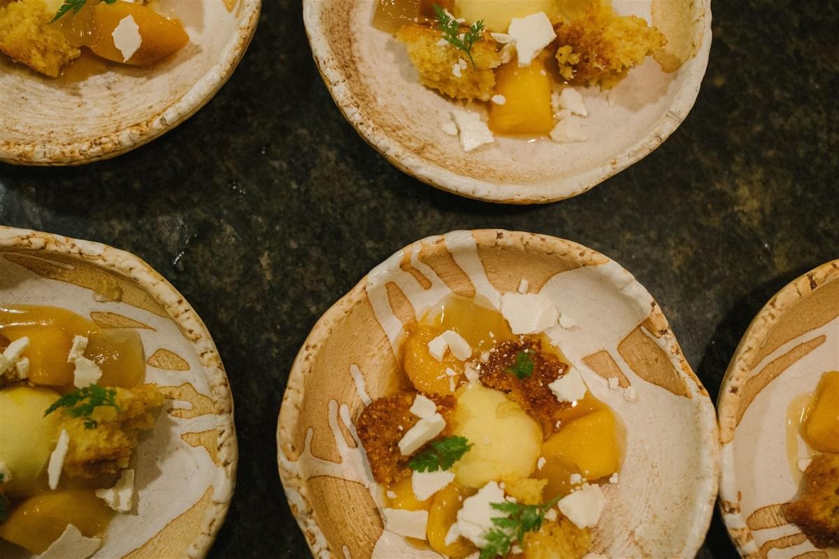 Corn semifreddo dessert by Sumac and Salt, captured by photographer Frances Beatty Corn semifreddo dessert by Sumac and Salt, captured by photographer Frances Beatty