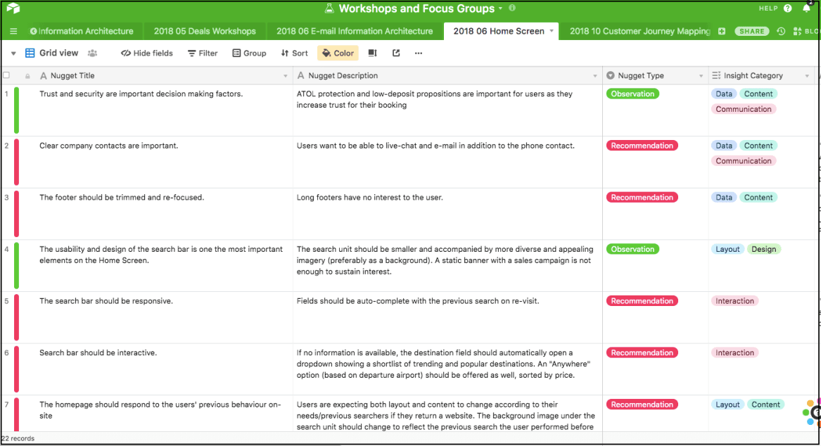 Airtable screenshot Airtable screenshot
