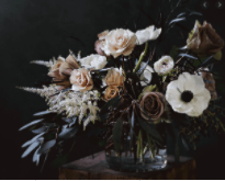 Haunting and Moody Floral Arrangement for Halloween Haunting and Moody Floral Arrangement for Halloween