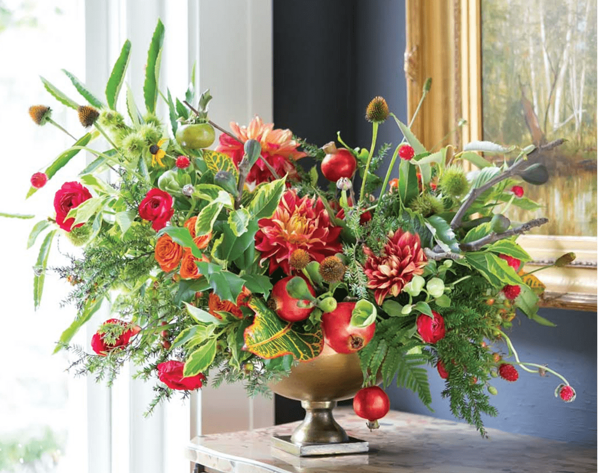 Claire Rathbun Dallas Event Florist Holiday Photo from Flower Magazine Claire Rathbun Dallas Event Florist Holiday Photo from Flower Magazine