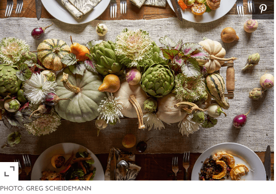 Thanksgiving Tablescape Centerpiece Using Flowers and Produce Dallas, Texas Thanksgiving Tablescape Centerpiece Using Flowers and Produce Dallas, Texas