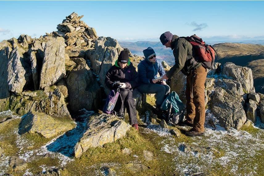 Group walking in the Lake District Group walking in the Lake District