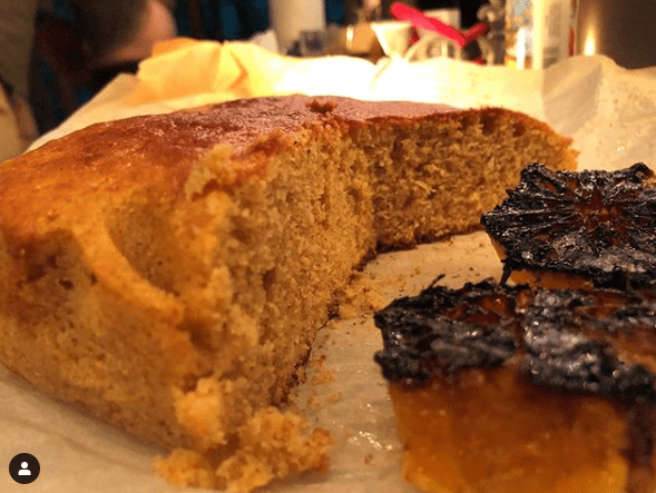 Spelt Flour Cake with Burnt Oranges. Spelt Flour Cake with Burnt Oranges.