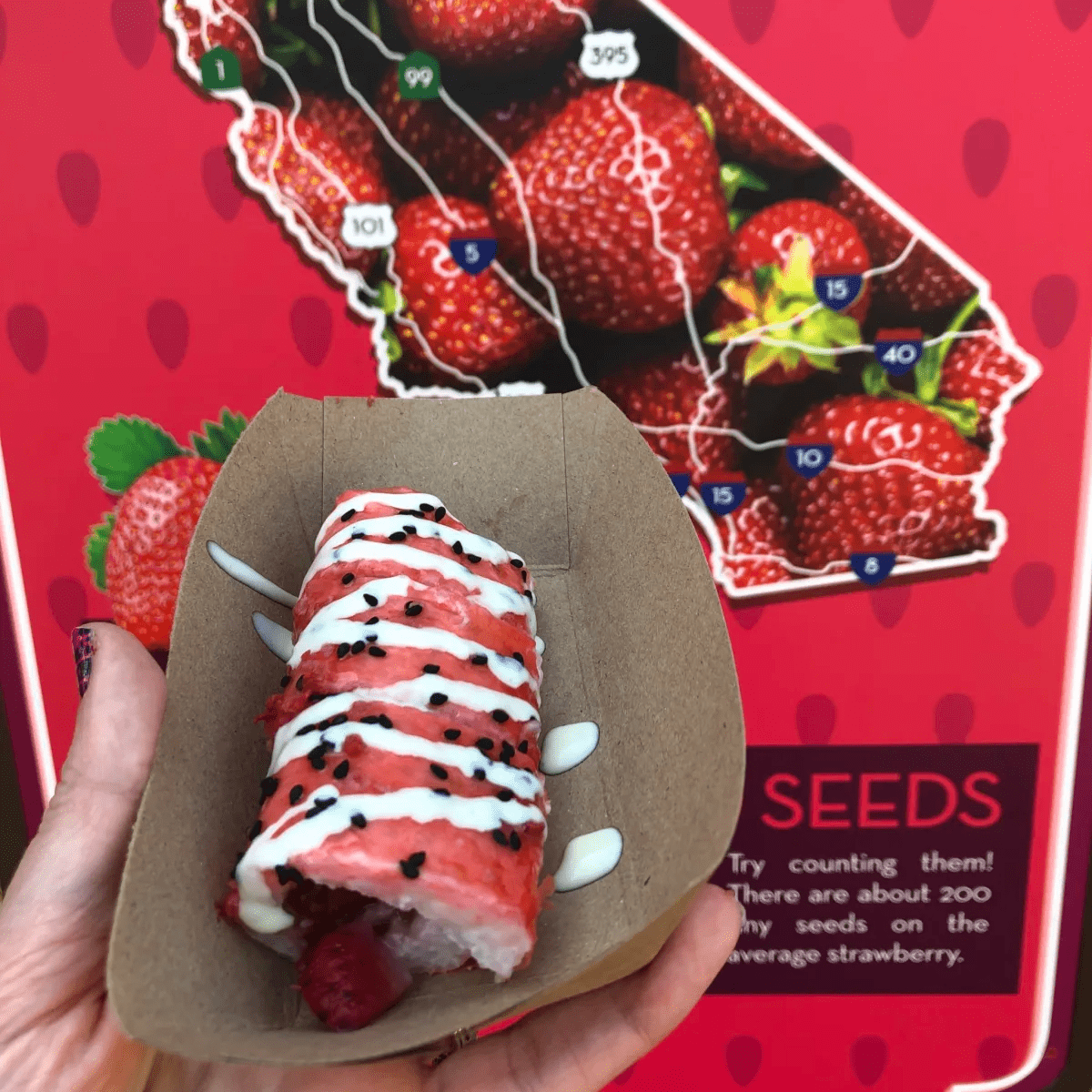 Strawberry & Coconut Rice “Frushi” with Sweet Oikos Yogurt Wasabi Sauce Strawberry & Coconut Rice “Frushi” with Sweet Oikos Yogurt Wasabi Sauce
