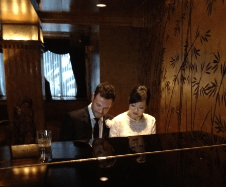 We played Heart & Soul on the grand piano. Photo by my friend & wedding guest, Leticia Rodriguez. We played Heart & Soul on the grand piano. Photo by my friend & wedding guest, Leticia Rodriguez.