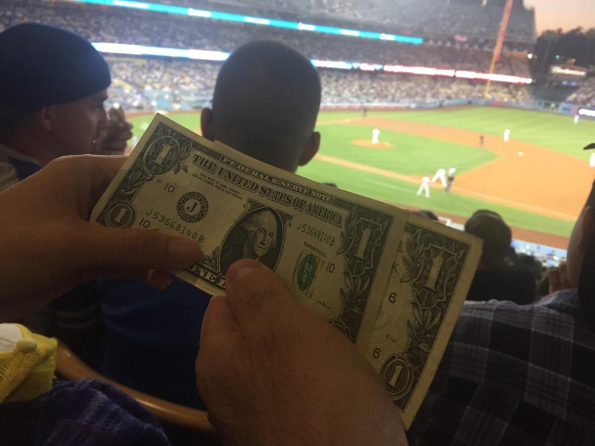 Exchanging money from one stranger to another is a small act in the faith of humanity. Exchanging money from one stranger to another is a small act in the faith of humanity.