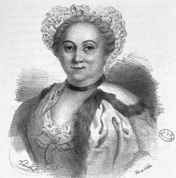 Portrait d'Angélique Marguerite Le Boursier du Coudray (1712-1789), gravure extraite de la Biographie des sages-femmes célèbres, anciennes, modernes, contemporaines, d'A. Delacoux, (1833). Portrait d'Angélique Marguerite Le Boursier du Coudray (1712-1789), gravure extraite de la Biographie des sages-femmes célèbres, anciennes, modernes, contemporaines, d'A. Delacoux, (1833).