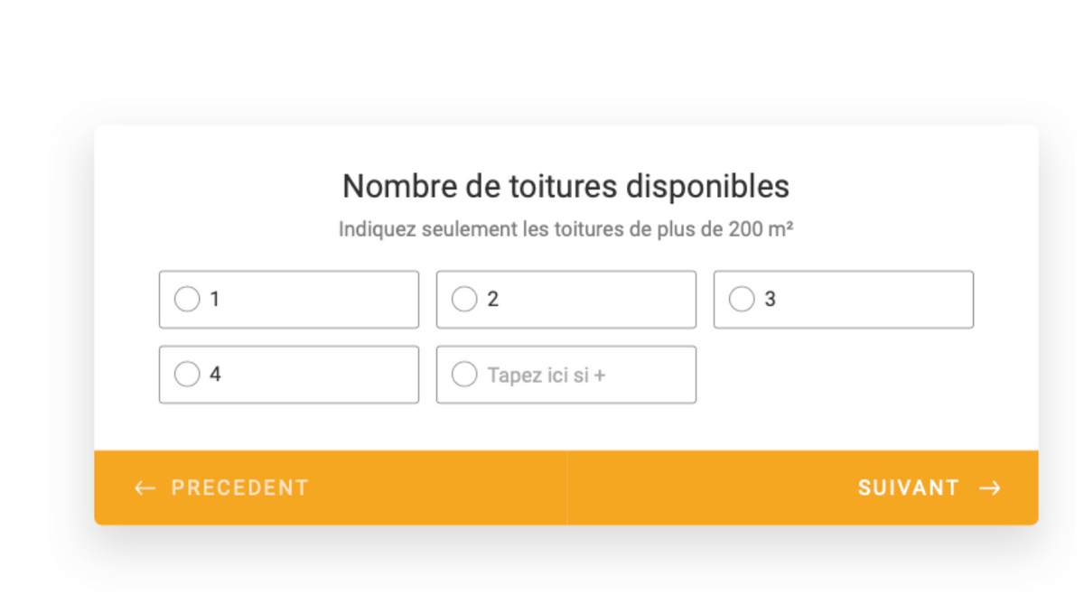 Nombre de toiture Nombre de toiture