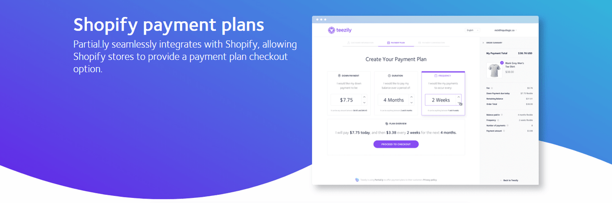 Shopify : autorisez vos clients à payer en plusieurs fois avec Partial.ly Shopify : autorisez vos clients à payer en plusieurs fois avec Partial.ly